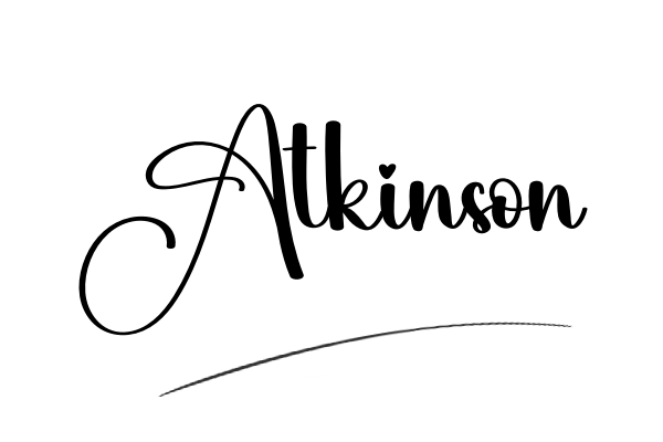 The best stylish Atkinson name signature simple easy in English