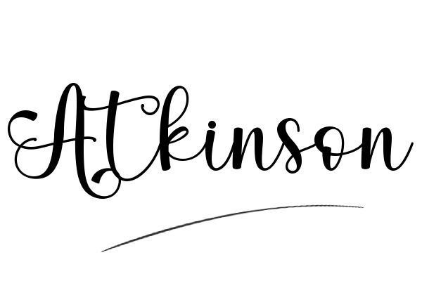 The best stylish Atkinson name signature simple easy in English