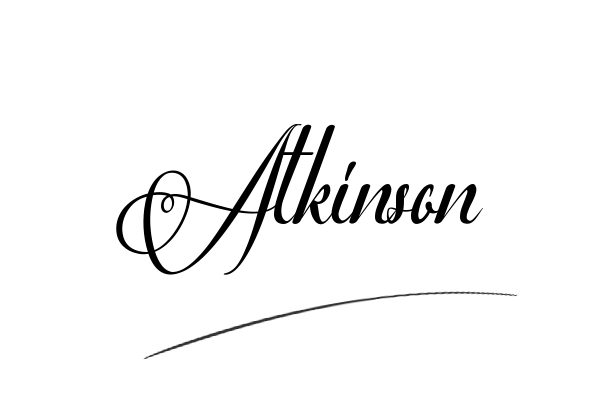 The best stylish Atkinson name signature simple easy in English