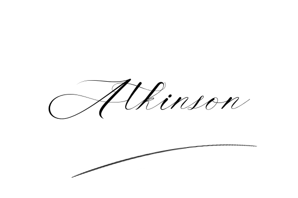 The best stylish Atkinson name signature simple easy in English