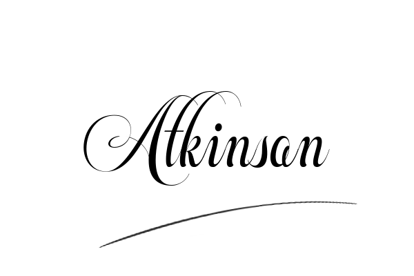 The best stylish Atkinson name signature simple easy in English