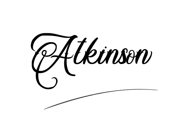 The best stylish Atkinson name signature simple easy in English
