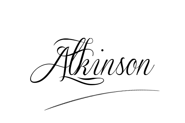 The best stylish Atkinson name signature simple easy in English