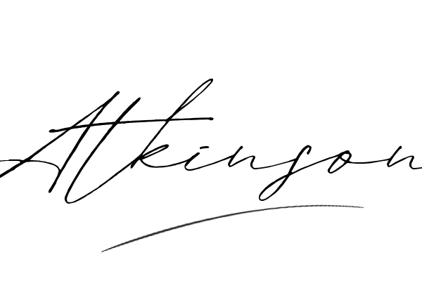 The best stylish Atkinson name signature simple easy in English
