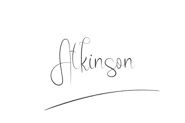 The best stylish Atkinson name signature simple easy in English
