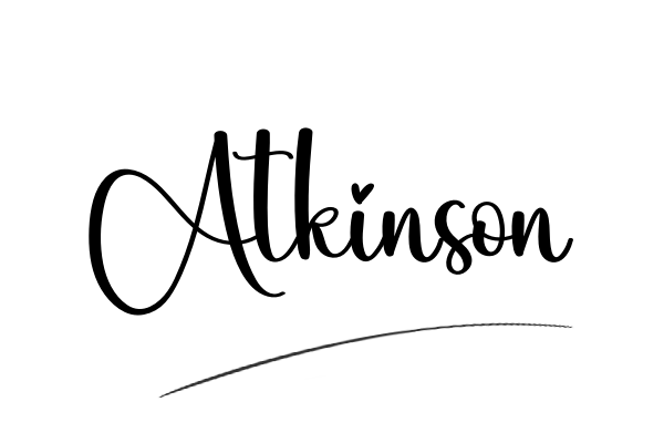 The best stylish Atkinson name signature simple easy in English