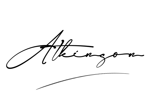 The best stylish Atkinson name signature simple easy in English