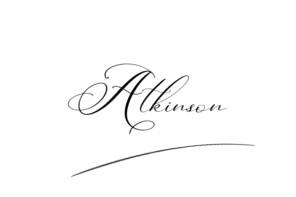 The best stylish Atkinson name signature simple easy in English