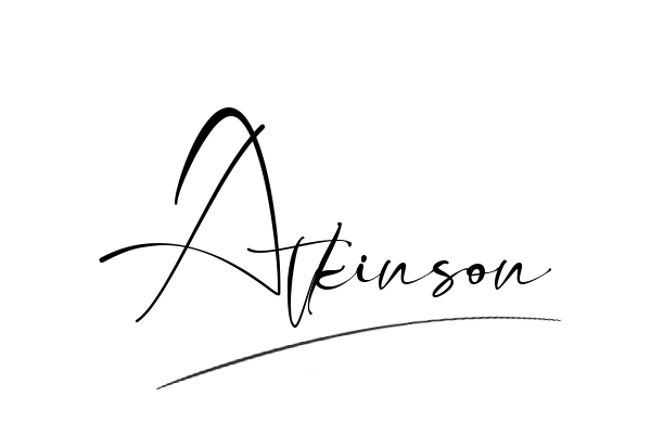 The best stylish Atkinson name signature simple easy in English