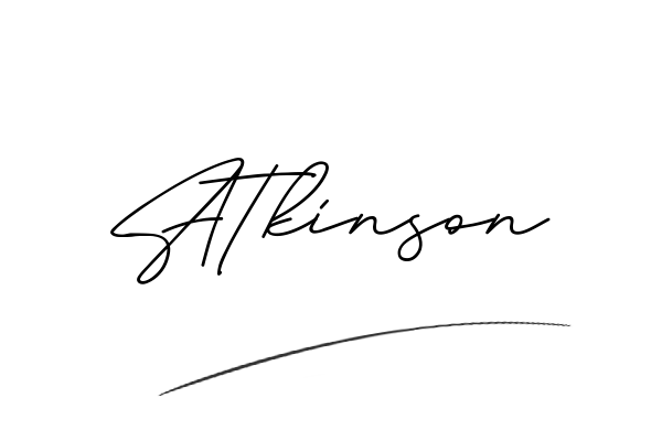 The best stylish Atkinson name signature simple easy in English