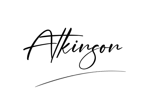 The best stylish Atkinson name signature simple easy in English