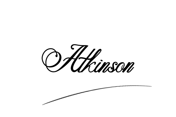 The best stylish Atkinson name signature simple easy in English