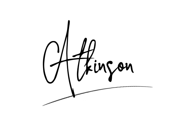 The best stylish Atkinson name signature simple easy in English