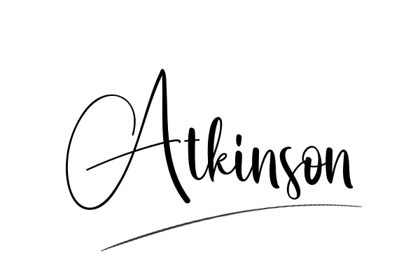 The best stylish Atkinson name signature simple easy in English
