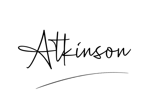 The best stylish Atkinson name signature simple easy in English