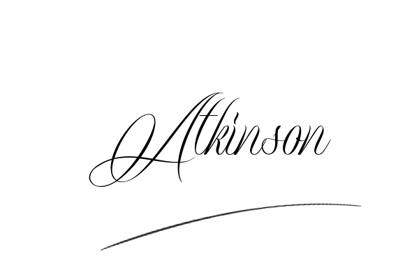 The best stylish Atkinson name signature simple easy in English