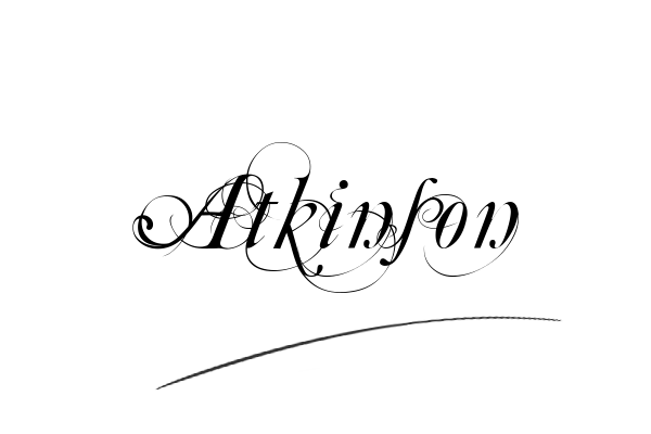 The best stylish Atkinson name signature simple easy in English