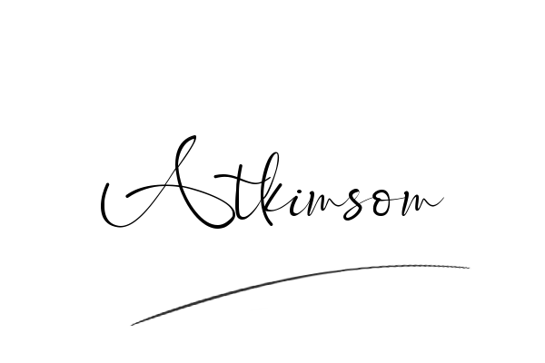 The best stylish Atkinson name signature simple easy in English