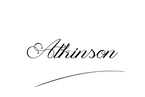 The best stylish Atkinson name signature simple easy in English