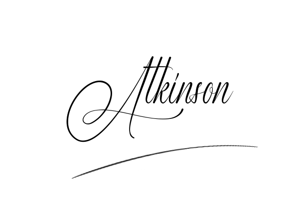 The best stylish Atkinson name signature simple easy in English