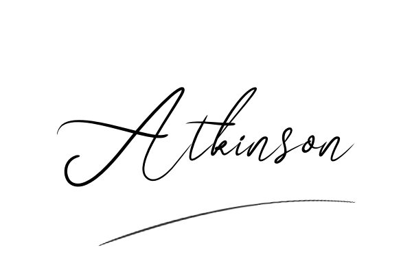 The best stylish Atkinson name signature simple easy in English