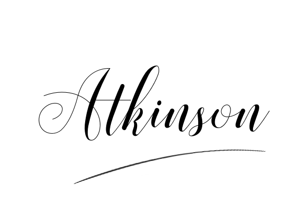 The best stylish Atkinson name signature simple easy in English