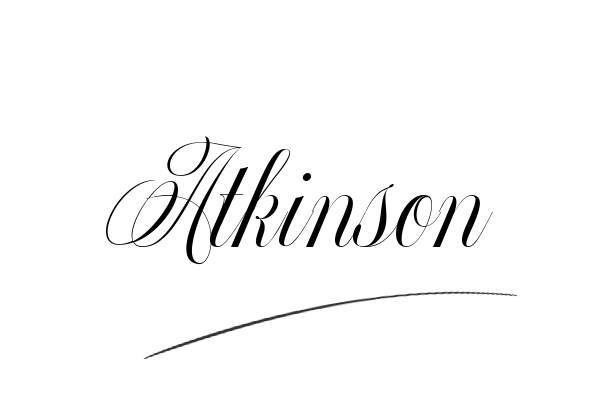 The best stylish Atkinson name signature simple easy in English