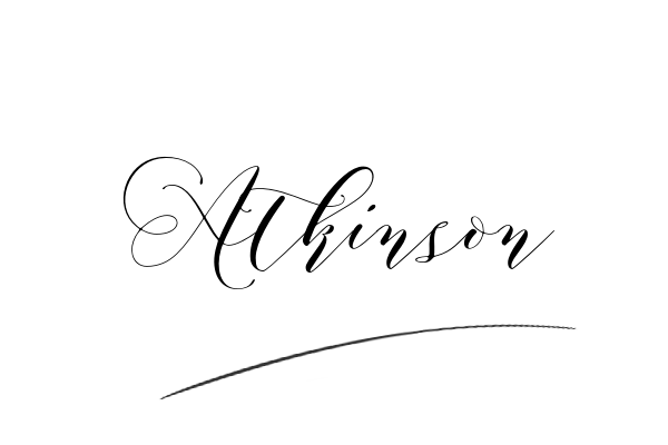 The best stylish Atkinson name signature simple easy in English