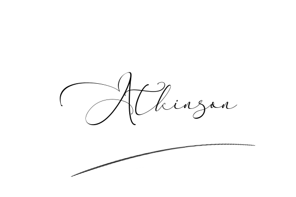 The best stylish Atkinson name signature simple easy in English