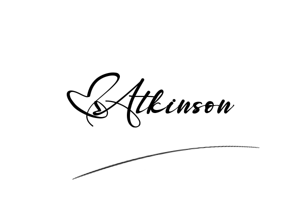 The best stylish Atkinson name signature simple easy in English