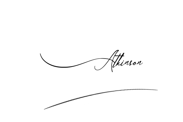 The best stylish Atkinson name signature simple easy in English