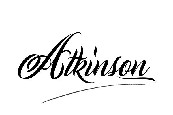 The best stylish Atkinson name signature simple easy in English