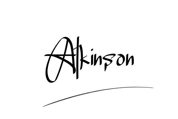 The best stylish Atkinson name signature simple easy in English