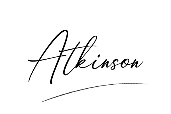 The best stylish Atkinson name signature simple easy in English