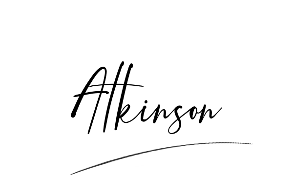 The best stylish Atkinson name signature simple easy in English