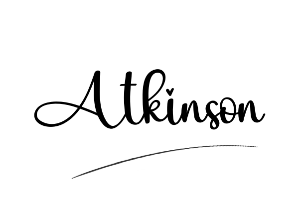 The best stylish Atkinson name signature simple easy in English