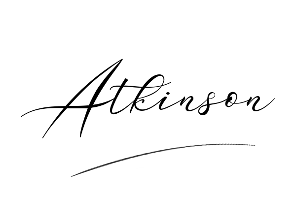 The best stylish Atkinson name signature simple easy in English