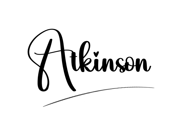 The best stylish Atkinson name signature simple easy in English