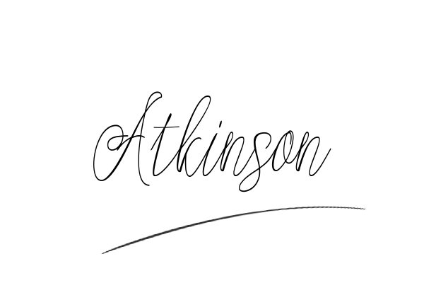 The best stylish Atkinson name signature simple easy in English