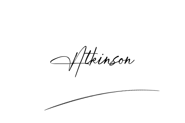 The best stylish Atkinson name signature simple easy in English