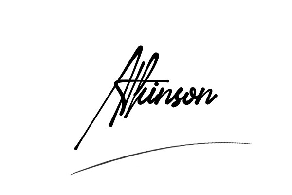 The best stylish Atkinson name signature simple easy in English
