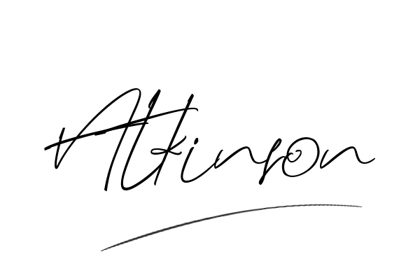 The best stylish Atkinson name signature simple easy in English