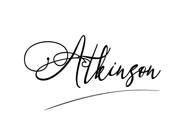 The best stylish Atkinson name signature simple easy in English