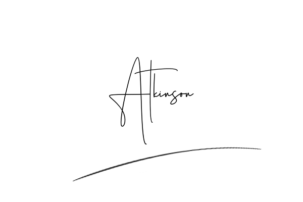 The best stylish Atkinson name signature simple easy in English