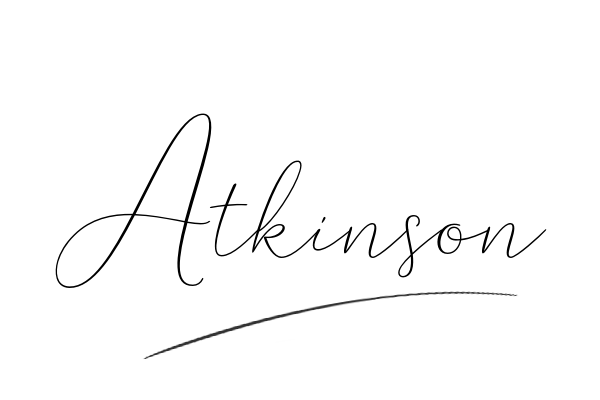 The best stylish Atkinson name signature simple easy in English