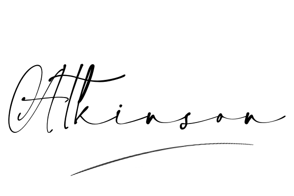 The best stylish Atkinson name signature simple easy in English
