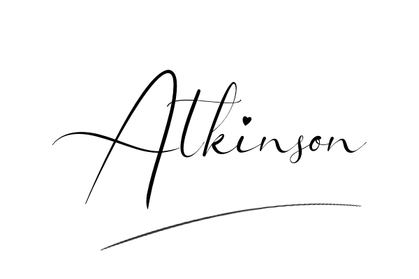 The best stylish Atkinson name signature simple easy in English