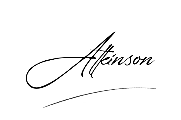 The best stylish Atkinson name signature simple easy in English