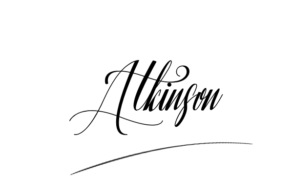 The best stylish Atkinson name signature simple easy in English
