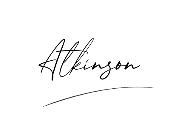 The best stylish Atkinson name signature simple easy in English